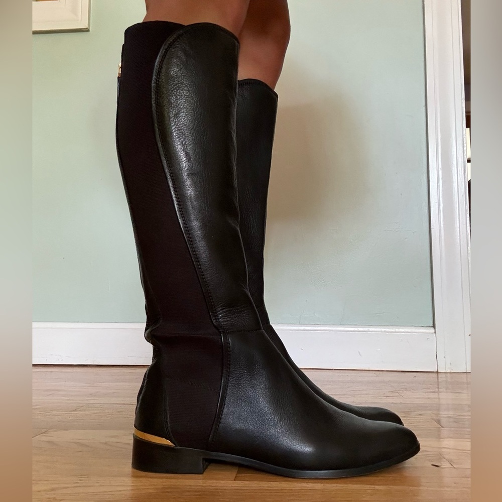 Louise et Cie black knee high leather boots
